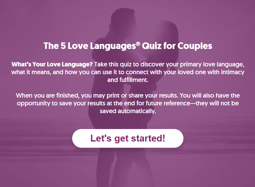 the 5 love languages quiz for couples